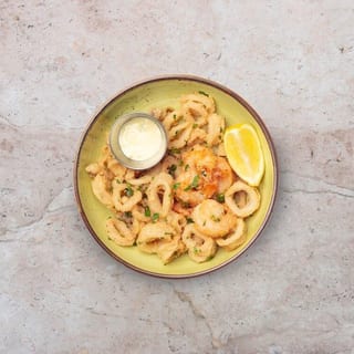Calamari and shrimp